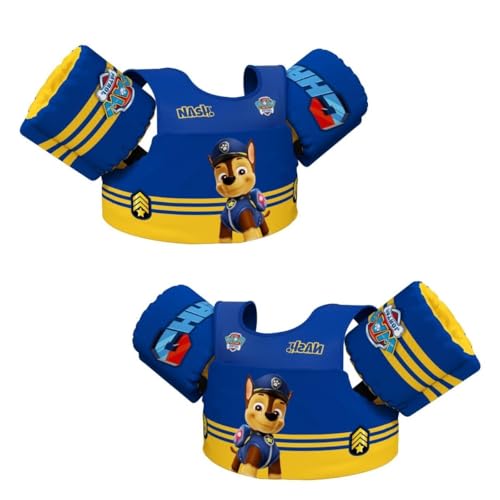 Boia Infantil com Colete Salva Vidas Nash - Patrulha Canina Chase