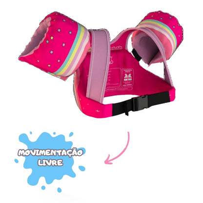 NASH, Boia Infantil com Colete Salva Vidas Unicórnio Nash