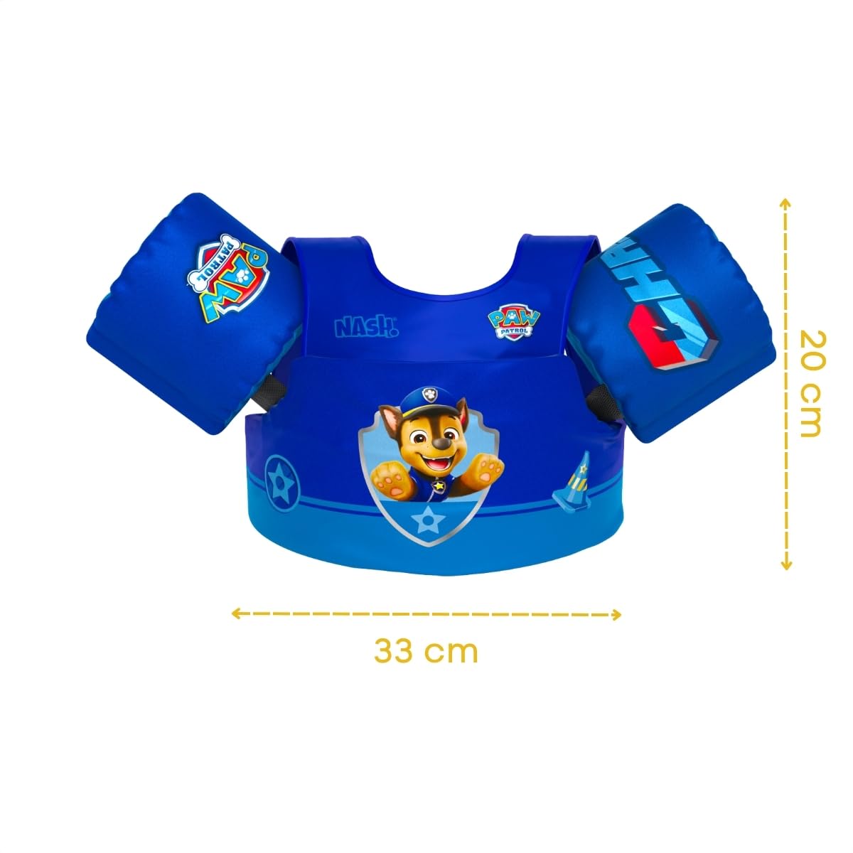 Boia Infantil com Colete Salva Vidas Nash - Patrulha Canina Chase