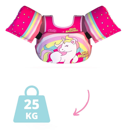 NASH, Boia Infantil com Colete Salva Vidas Unicórnio Nash