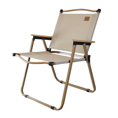 NTK, Cadeira Andrade Dobrável para Atividades de Lazer, Camping e Pesca, Acabamento dos Braços em Madeira, Peso Suportado até 95kg.