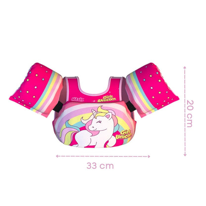 NASH, Boia Infantil com Colete Salva Vidas Unicórnio Nash