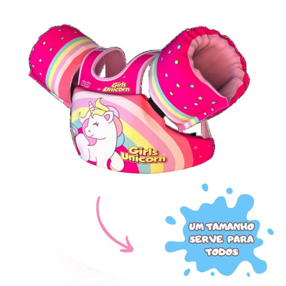 NASH, Boia Infantil com Colete Salva Vidas Unicórnio Nash