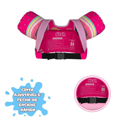 NASH, Boia Infantil com Colete Salva Vidas Unicórnio Nash