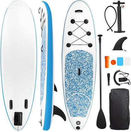 Stand Up Paddle, Prancha de Surf, Prancha Surf, Prancha de Stand Up Paddle Inflável, Prancha de Remo Inflável, Prancha de Remo Inflável com Acessórios, Bomba Manual, Trela, Nadadeiras