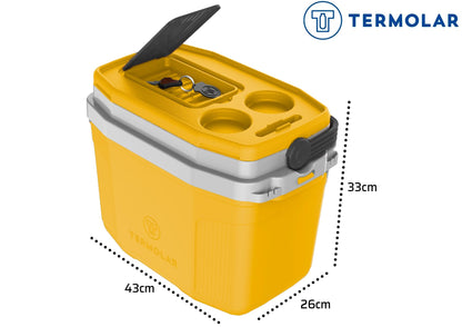 Caixa Térmica Cooler Com Alça Praia Pesca Camping 20 Litros Termolar