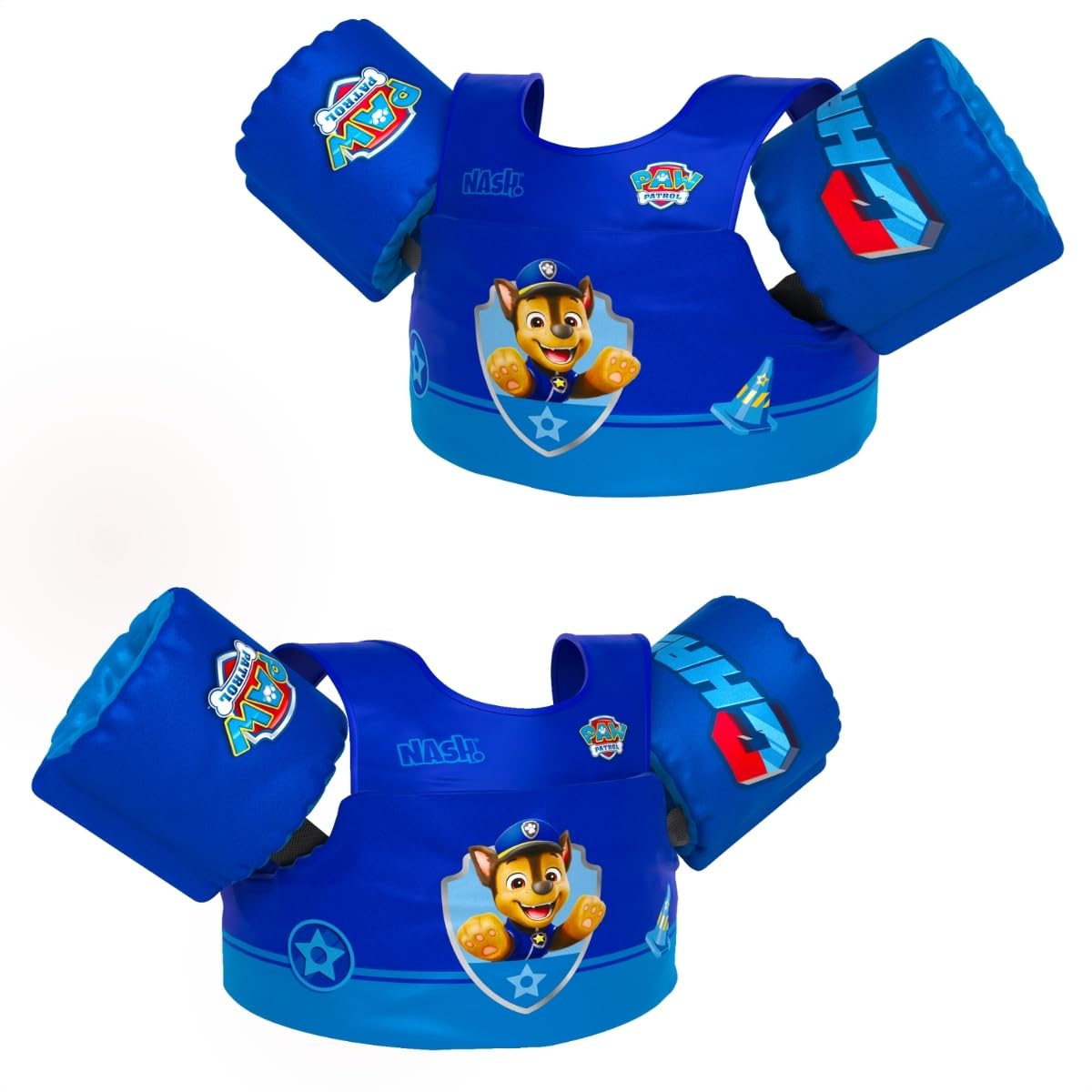 Boia Infantil com Colete Salva Vidas Nash - Patrulha Canina Chase