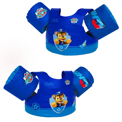 Boia Infantil com Colete Salva Vidas Nash - Patrulha Canina Chase