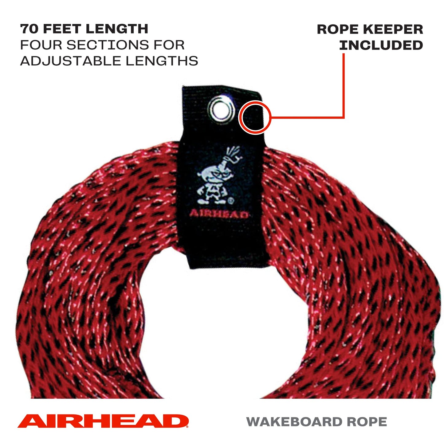 Airhead 2AHS-1100 ou 1200 corda de wakeboard